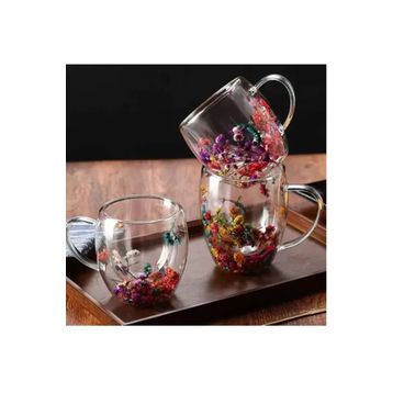 Royaleks 1385 250 ML 1 Adet Büyük Cidarlı Çiçekli Bardak