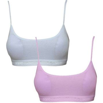 Royaleks 2 Adet Pedli İp Askılı Pembe Büstiyer