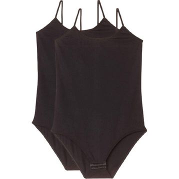 Royaleks 2 Adet Siyah İp Askılı Kadın Çıtçıtlı Body