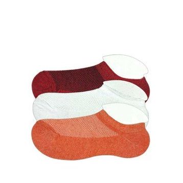 Royaleks 3 Adet Çocuk Sneaker Bordo Beyaz Turuncu Patik Çorap