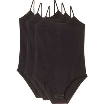 Royaleks 3 Adet İp Askılı Siyah Kadın Çıtçıtlı Body
