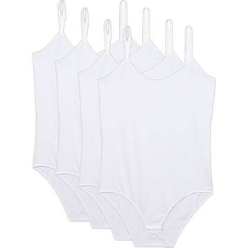 Royaleks 4 Adet İp Askılı Beyaz Kadın Çıtçıtlı Body