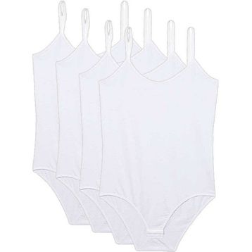 Royaleks 4 Adet İp Askılı Beyaz Kadın Çıtçıtlı Body