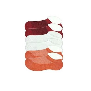 Royaleks 6 Adet Beyaz Turuncu Bordo Çocuk Sneaker Patik Çorap
