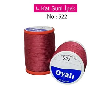 Royaleks No: 522 Oyalı 4 Kat Suni İpek İğne Oyası Boncuk İpi