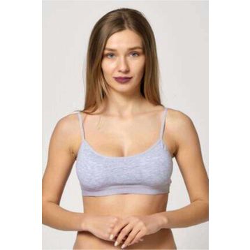 Royaleks Pedli İp Askılı Gri Büstiyer