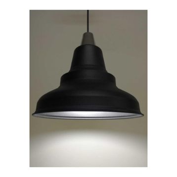 Rsylight Retro Metal Sarkıt Rustik Tekli Sarkıt Siyah İçi Beyaz Cafe Mutfak Aydınlatma Avize