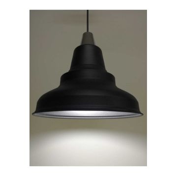 Rsylight Retro Metal Sarkıt Rustik Tekli Sarkıt Siyah İçi Beyaz Cafe Mutfak Aydınlatma Avize