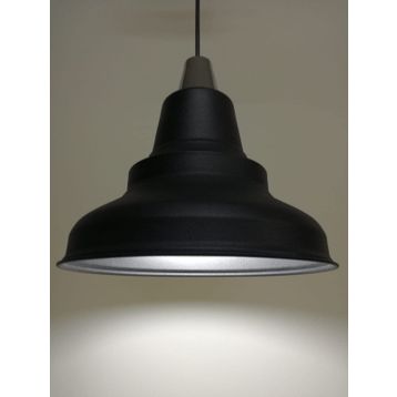 Rsylight Retro Metal Sarkıt Rustik Tekli Sarkıt Siyah İçi Beyaz Cafe Mutfak Aydınlatma Avize
