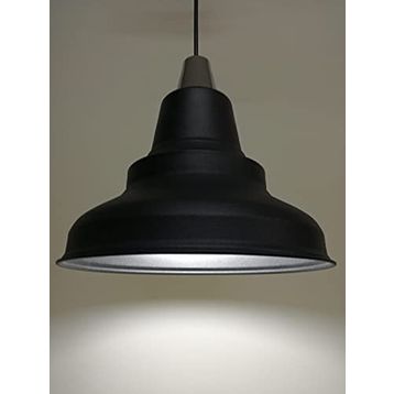 Rsylight Retro Metal Sarkıt Rustik Tekli Sarkıt Siyah İçi Beyaz Cafe Mutfak Aydınlatma Avize