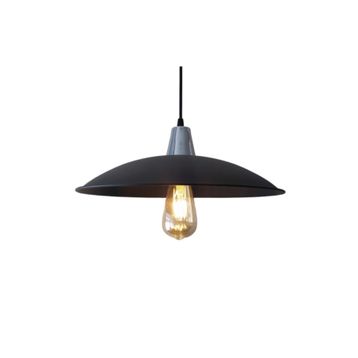 Rsylight Retro Metal Sarkıt Rustik Tekli Sarkıt Siyah Krom Askılı Avize