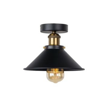 Rsylight Retro Plofonyer Tavan Siyah Rustik Avize