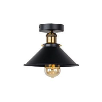 Rsylight Retro Plofonyer Tavan Siyah Rustik Avize