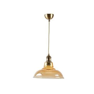 Rsylight Retro Rustik Bal Camlı Dekoratif Tekli Sarkıt Avize