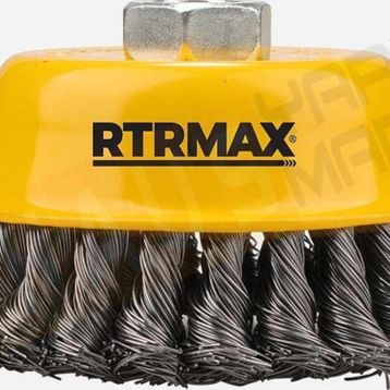 RTRMAX 100 mm Burgulu Çanak Fırça