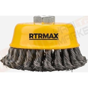 RTRMAX 100 mm Burgulu Çanak Fırça