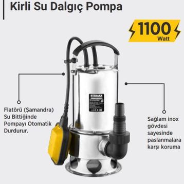 Rtrmax Badem10 RTM840 Kirli Su Dalgıç Pompa