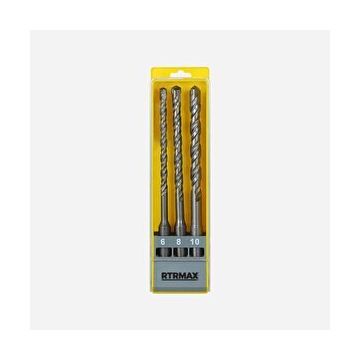 RTRMAX RBS003 Sds Plus 3'lü Matkap Uç Seti