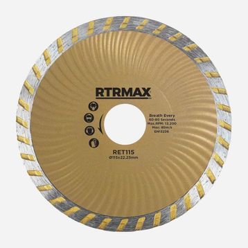 RTRMAX RET115 Turbo Kanallı Elmas Testere