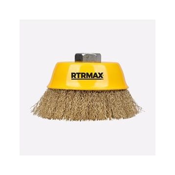 RTRMAX RH22210 100 mm Saçaklı Çanak Fırça