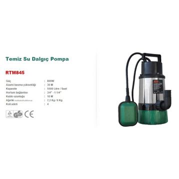 Rtrmax RTM845 Temiz Su Dalgıç Pompa