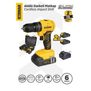 RTRMAX RTS5012 Şarjlı Darbeli Matkap