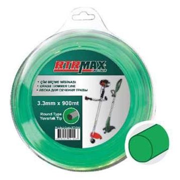 RTRMAX RTY512 1.2 mm x15 mt Tırpan Misinası Yeşil Yuvarlak