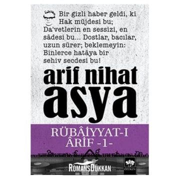 RUBAİYYATI ARIF 1 - ARIF NIHAT ASYA