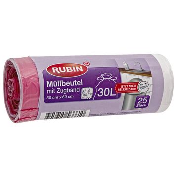 Rubin İpli 30 lt 50x60 cm 25 Adet Çöp Torbası