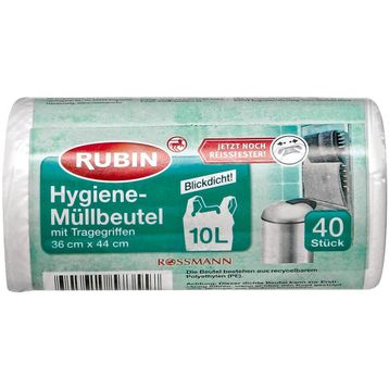 Rubin Kulplu 10 lt 36X44 cm 40 Adet Çöp Torbası