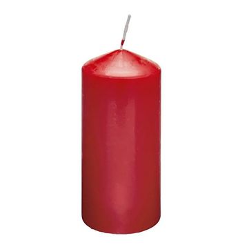 RubinLicht 150x75 mm Kırmızı Silindir Mum