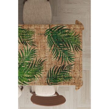 Rugviva MSO183 Dokuma Elit Kumaş Hasır Görünümlü Renkli Leke Tutmayan 140x240 cm Masa Örtüsü