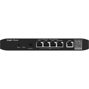 Ruijie Reyee RG-EG105G-P-V3 5X Gigabit 4xPoE 54W 600 MBPS 100 Kullanıcı Router