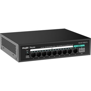 Ruijie Reyee RG-ES110GS-P-L 10 Port 10/100/1000 Mbps Gigabit PoE Switch