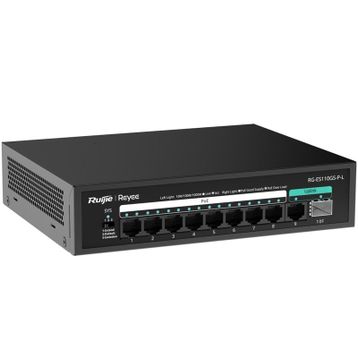 Ruijie Reyee RG-ES110GS-P-L 10 Port 10/100/1000 Mbps Gigabit PoE Switch