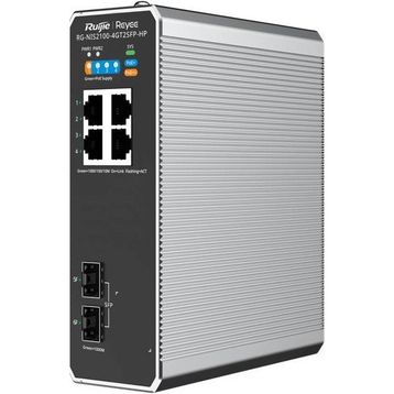 Ruijie Reyee RG-NIS2100-4GT2SFP-HP 4 Port 10/100/1000 PoE 120W +2SFP Endüstriyel Switch