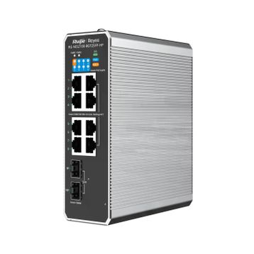 Ruijie Reyee RG-NIS2100-8GT2SFP-HP 8 Port 10/100/1000 PoE 240W +2SFP Endüstriyel Switch
