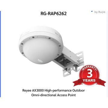 Ruijie Reyee RG-RAP6262 2.4 5 Ghz 2x2 Mu-Mimo Wi-Fi 6 AX3000 PoE Optik Access Point