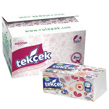 Rulopak 150'li 3 Katlı Tekçek Bi'Dolu Maxi Peçete