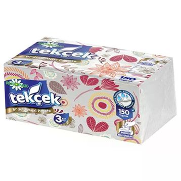 Rulopak 150'li 3 Katlı Tekçek Bi'Dolu Maxi Peçete