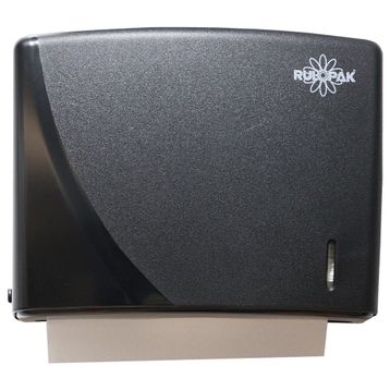 Rulopak 200'lü Siyah Modern Z Katlı Banyo Mutfak Kağıt Havluluk Dispenseri Aparatı