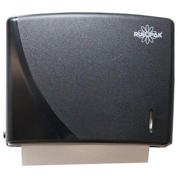 Rulopak 200'lü Siyah Modern Z Katlı Banyo Mutfak Kağıt Havluluk Dispenseri Aparatı