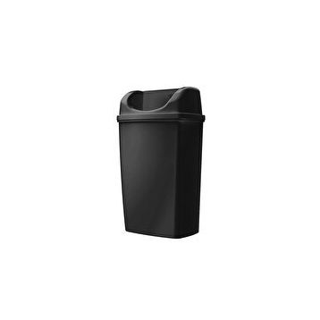 Rulopak 25 lt Duvara Monte Siyah Çöp Kovası