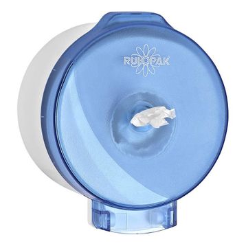 Rulopak R-3015 Mavi Modern Cimri İçten Çekmeli Tuvalet Kağıdı Dispenseri Transparan