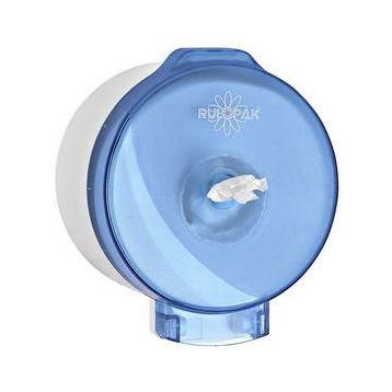 Rulopak R-3015 Mavi Modern Cimri İçten Çekmeli Tuvalet Kağıdı Dispenseri Transparan
