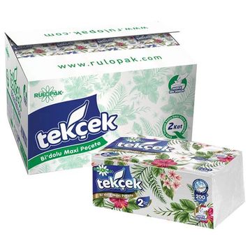 Rulopak Tekçek Bi'Dolu Maxi 2 Katlı 200 Yaprak Peçete