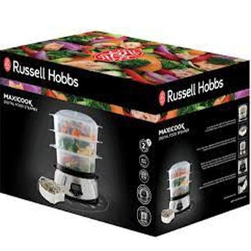 Russell Hobbs 23560-56 Dijital Ekran+Programlanabilir Zamanlayıcı 3 Bulaşık Makinesinde Yıkanabilir Buharlayıcı+Pirinç Kasesi+8 Yumurta Tutucu Bpa İçermez 10.5 lt Dijital Buharlı Pişirici