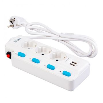 Rutter FRA-105U 1.5 m 16 A /4000 Akım Korumalı Usb Grup Priz
