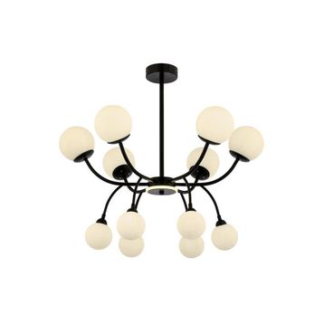 Ruum Store AV-60386-12BSY Siyah Boyalı Modern Avize