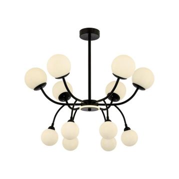 Ruum Store AV-60386-12BSY Siyah Boyalı Modern Avize